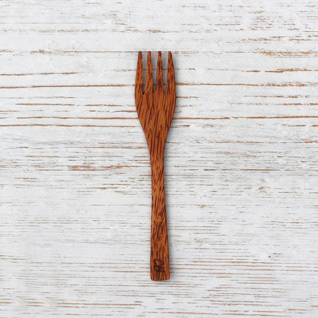 100% coconut wood fork