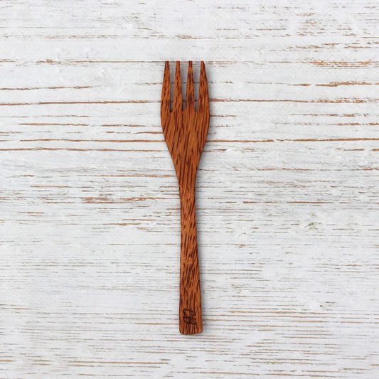 100% coconut wood fork