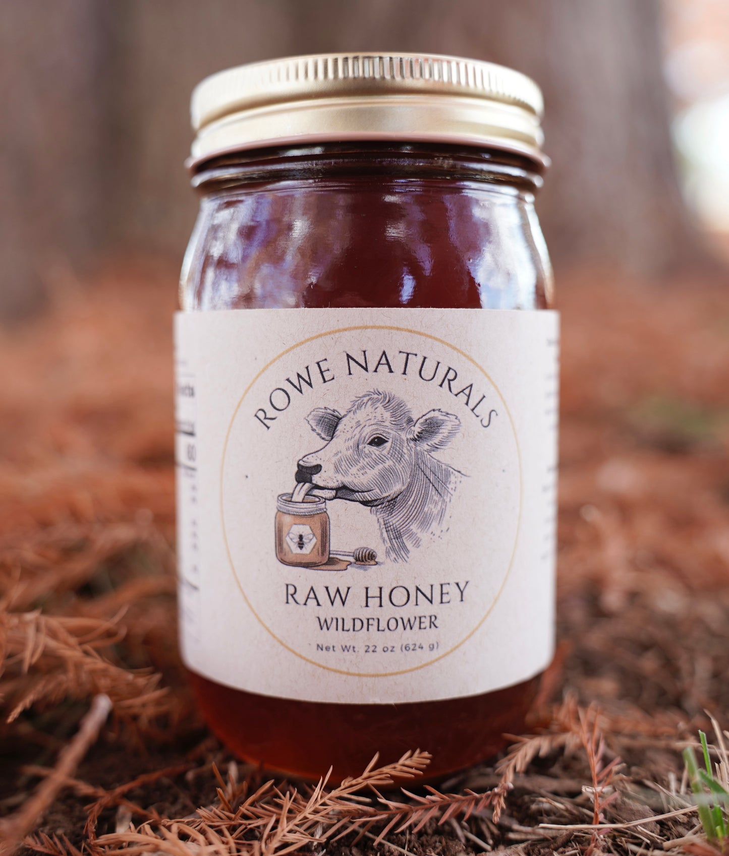 Raw Wildflower Honey- 22 oz. jar