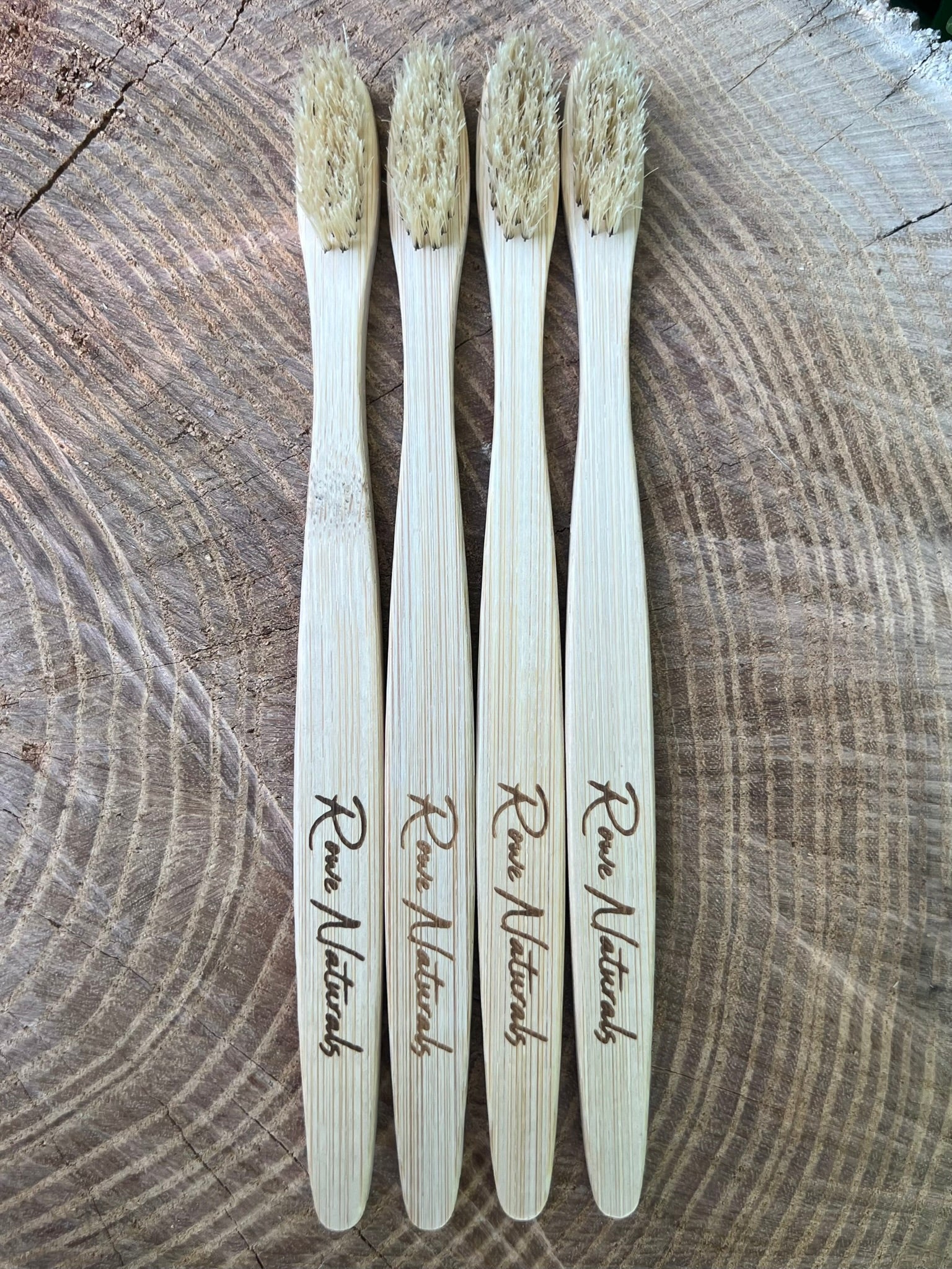 100% Bamboo and Boar Bristle Toothbrush