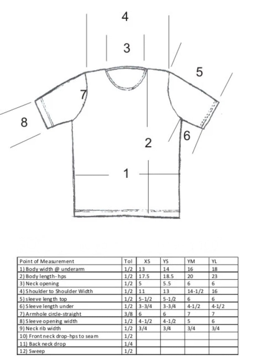 Camiseta de manga corta de algodón orgánico para niños - Sin teñir