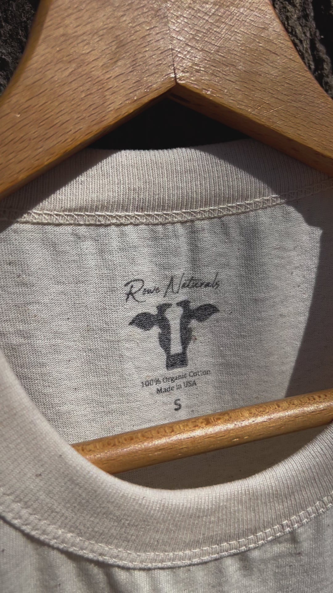 100% Organic Undyed Unbleached Cotton Short Sleeve Shirt