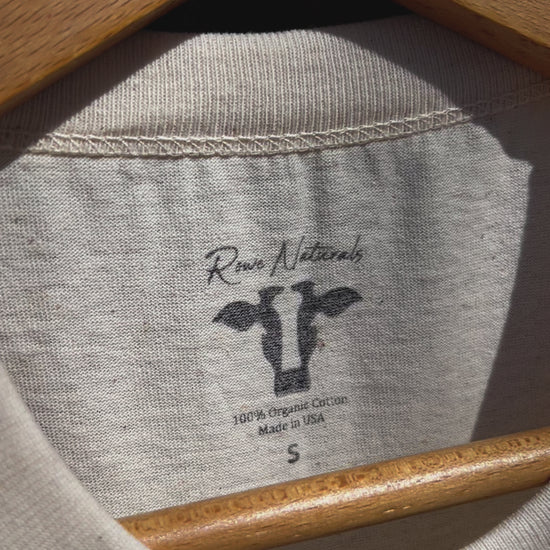  100% Organic Undyed Unbleached Cotton Short Sleeve Shirt